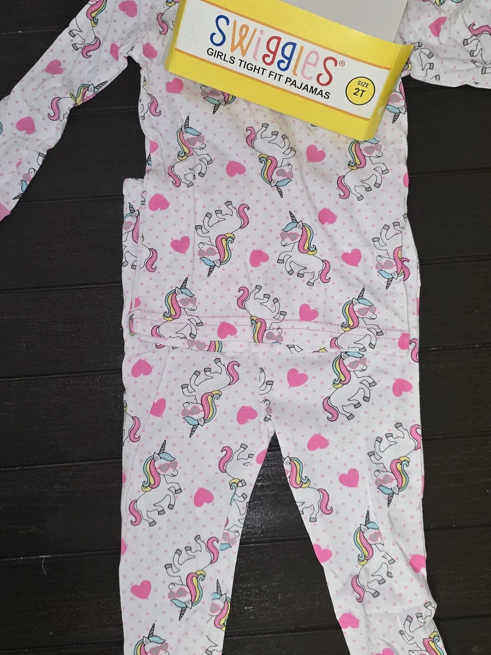 UGG White and Pink Unicorn Kids Pajama Set